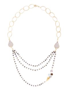 Multi Stone Bib Necklace by Alanna Bess Jewelry