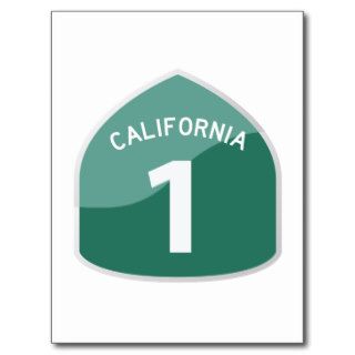 California State Route 1 Pacific Coast Highway Postcard