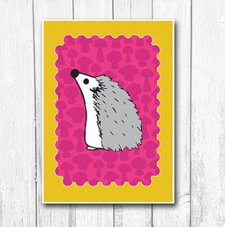 hedgehog art print by alexia claire