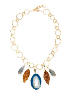 Multi Stone Pendant Necklace by Alanna Bess Jewelry