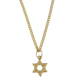 14k Yellow Gold 'Star of David' Children's Necklace Children's Necklaces