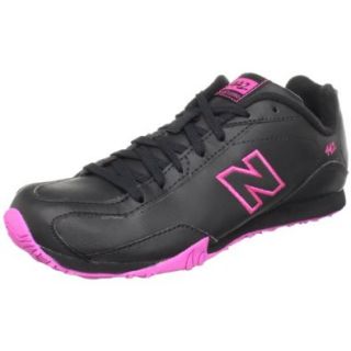 New Balance Women's WL442 Classic Sneaker,Black/Pink,10 M US Shoes