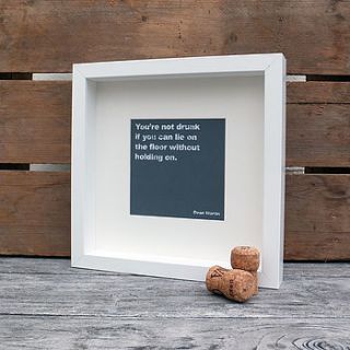 mini art collection; six 'film quote' prints by coulson macleod