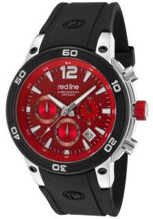 Red Line 50033 55  Watches,Mens Mission Chronograph Red Carbon Fiber Dial Black Silicone, Chronograph Red Line Quartz Watches