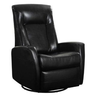 Shop Conrad Swivel Glider Recliner Color Black at the  Furniture Store. Find the latest styles with the lowest prices from Emerald Home Furnishings