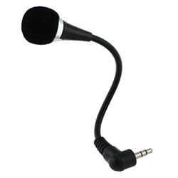 Black VOIP/ SKYPE Mini Flexible Black Microphone Eforcity Headsets & Microphones