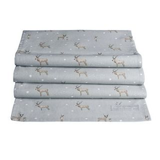 stag christmas table runner by sophie allport