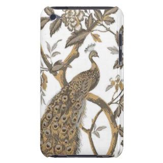 Elegant Peacock On White iPod Case 4th Generation Barely There iPod Cover