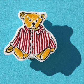 teddy bear brooch by adam regester art and illustration