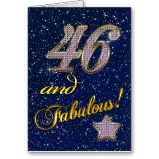 46th birthday for someone Fabulous Greeting Cards