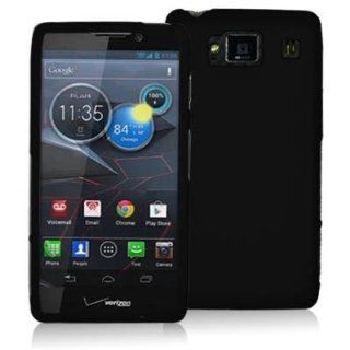 Black Snap On Hard Skin Case Cover for Motorola Droid Razr HD XT926 Cell Phones & Accessories