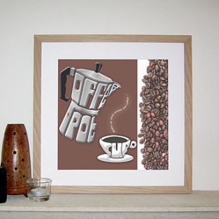 coffee 'wake up' picture by name art