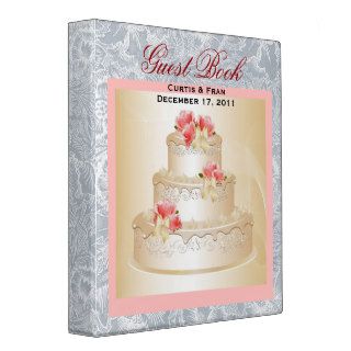 Wedding Cake Guest Book Binder