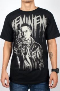 Eminem Grayscale Mens S/S T shirt in Black, Size X Large, Color Black Music Fan T Shirts Clothing