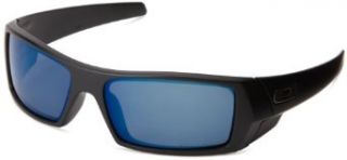 Oakley Men's GasCan Sunglasses,Matte Black/Ice Iridium Polarized,55 mm Oakley Clothing