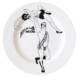 strongman dinner plate by dupenny