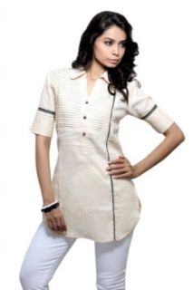 Women's Short Sleeve Cotton Shirt Blouse