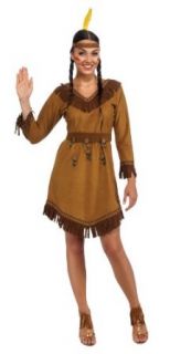 Rubie's Costume Woman's Native American Costume, Brown, One Size Adult Sized Costumes Clothing