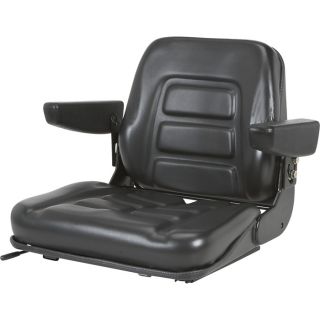 Universal Fold-Down Seat — Black, Model# 367040  Forklift   Material Handling Seats