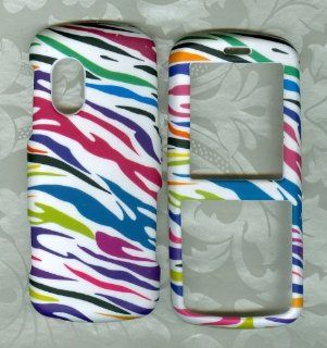 White Multi Color Zebra Samsung T459 459 Gravity Snap on Case Phone Cover Cell Phones & Accessories