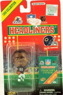 1998   Corinthian   NFL   Headliners   Curtis Conway #80   Chicago Bears   Vintage 3 Inch Sports Figure   w/ Collector's Catalog   Limited Edition   Collectible Toys & Games