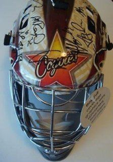 2011 12 Phoenix Coyotes Team Signed Goalie Mask w/COA Doan, Smith, Whitney   Autographed NHL Helmets and Masks  Hockey Helmets  Sports & Outdoors