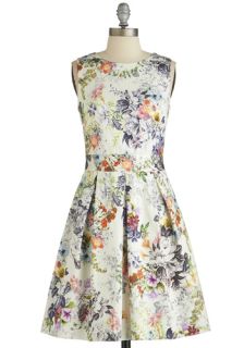 Make the Rounds Dress in Country Bouquet  Mod Retro Vintage Dresses
