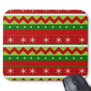Ugly Christmas Sweater Pattern Mouse Pads