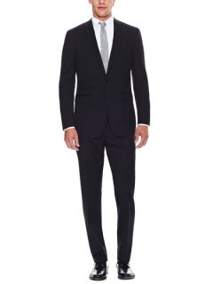Black Solid Suit by Calvin Klein White Label