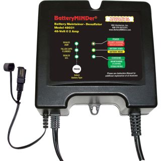 BatteryMINDer Maintainer/Desulfater — 2 Amps for 48V Systems, Model# 48021  Battery Chargers