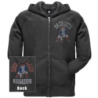 New England Patriots   Old School Logo Zip Hoodie  Sports Fan Sweatshirts  Clothing