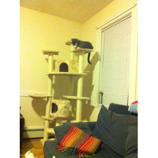 80" Cat Tree Condo Furniture Scratch Post Pet House 