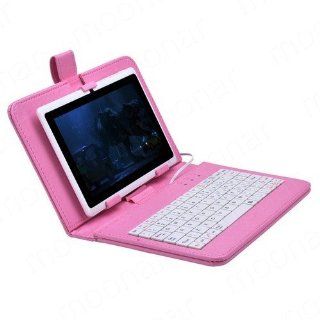 9" Pink Wide Case Cover USB Keyboard for Android Tablet PC Computers & Accessories