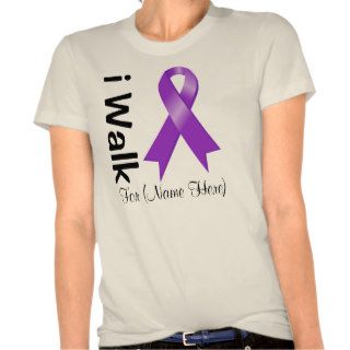 Personalize I Walk Alzheimer's Disease T Shirts