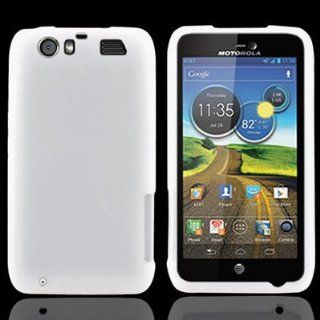 CoverON Soft Silicone WHITE Skin Cover Case for MOTOROLA MB886 DINARA / ATRIX 3 ATT [WCP451] Cell Phones & Accessories