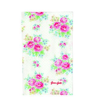 dagmar floral tea towel by the country cottage shop