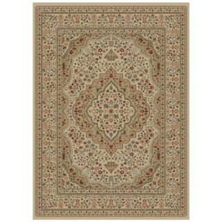 Concord Global Florence Rectangular Cream Floral Area Rug (Common 9 ft x 12 ft; Actual 9 ft 3 in x 12 ft 6 in)