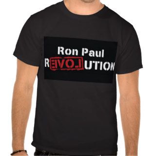 Ron Paul Revolution Black T Shirt   Men and Women