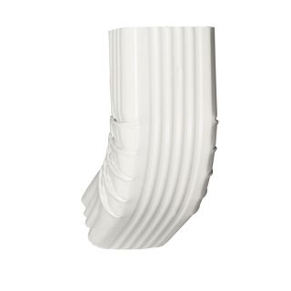 Amerimax White Metal 2 in x 3 in A Elbow Aluminum White