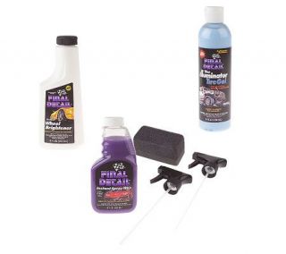 Final Detail 8oz Spray Wax/Wheel Bright/TireGel/Applicator —