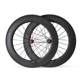 Baixiang 700c 88mm Carbon Clincher Wheels Road Bike Bicycle Parts Wheelset for Shimano  Sports & Outdoors