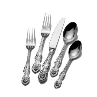Wallace Lion 18/10 45 Piece Flatware Set, Service for 8 Kitchen & Dining