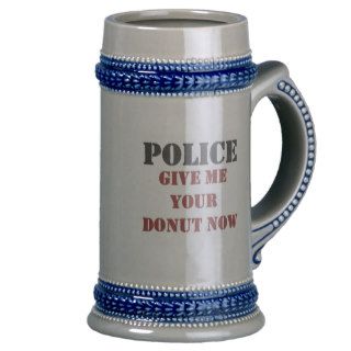 Funny Police Donut Coffee Mug