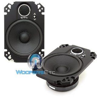Infinity Kappa 4"x6" 2 Way Loudspeakers Pair (Black)  Vehicle Speakers 