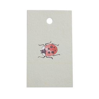 ladybird gift tags set of six by sophie allport