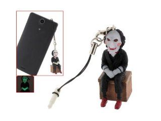 3.5mm Saw Jigsaw Puppet Earphone Jack Anti Dust Glow Plug Ear Cap for iPhone 5 4 Cell Phones & Accessories