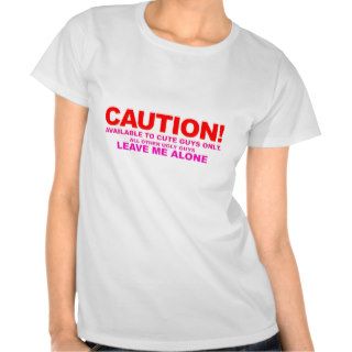 Caution Cute Guys Only   Emo Alternative Grunge T shirt
