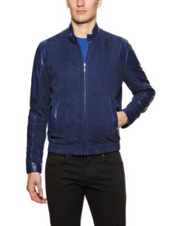 Suede Motorcycle Jacket by Versace Collection