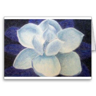 Moonlight Magnolia   Greeting and Note Cards