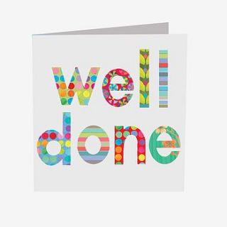 sparkly well done card by square card co
